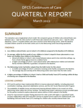 COCS Quarterly Report March 2022